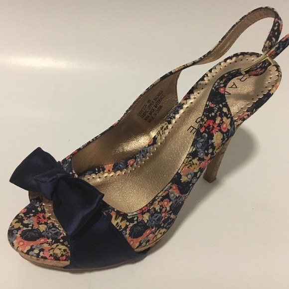 Woman’s Rampage floral open toe heels size 8M, - Picture 8 of 8